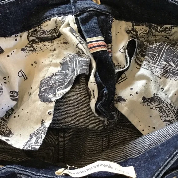 Pilcro slim boyfriend jeans jeans with floral sequins Sz 26 - Picture 6 of 9